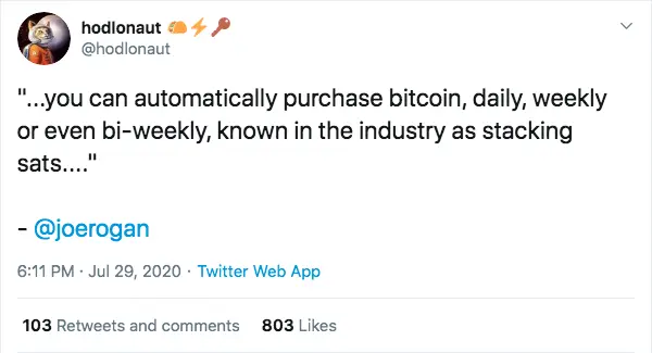 Crypto enthusiast recently tweeted about Joe Rogan and Jack Dorsey's discussion about Bitcoin.